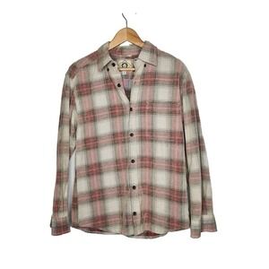 Scully Corduroy Plaid Shirt in Vintage Red Size Large Men's Button Up Long Sleev